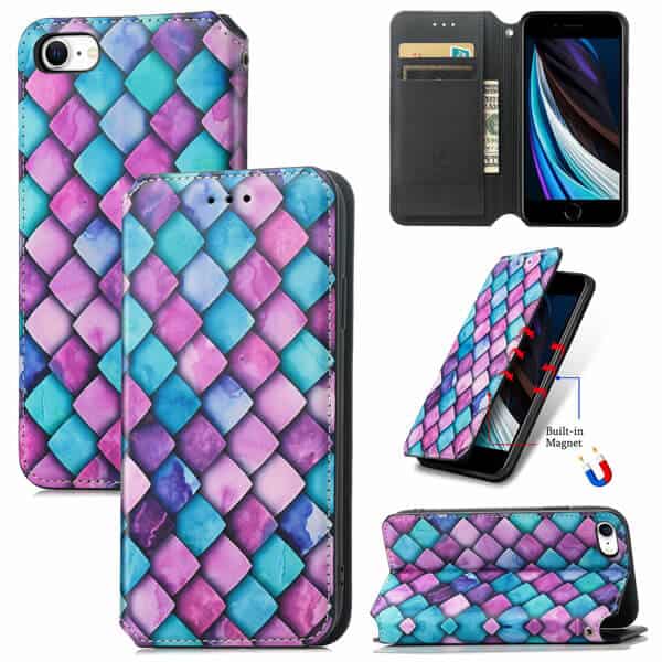 CaseNeo Purple Scales Case Cover For iPhone 7 / 8 CaseNeo Purple Scales Case Cover For iPhone 7 / 8